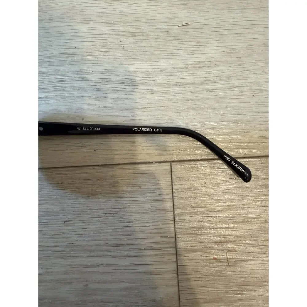 WMP Sydney 1099 BLKBRW Black Polarized Aviator Sunglasses 54-20-144